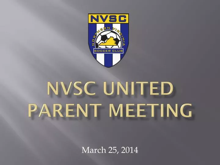 nvsc united parent meeting