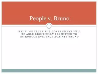 People v . Bruno