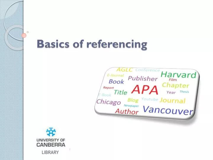 basics of referencing