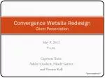 Convergence Website Redesign Client Presentation - slide 1