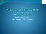 Relativistic Heavy Ions ALICE/CERN - slide 1