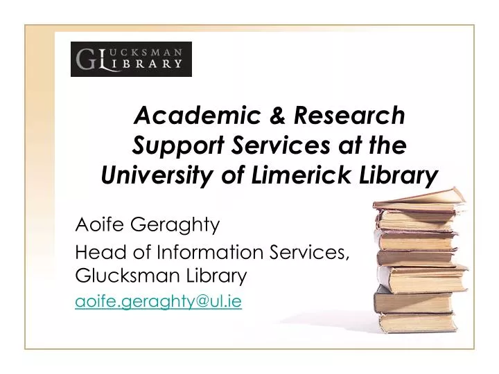 academic research support services at the university of limerick library