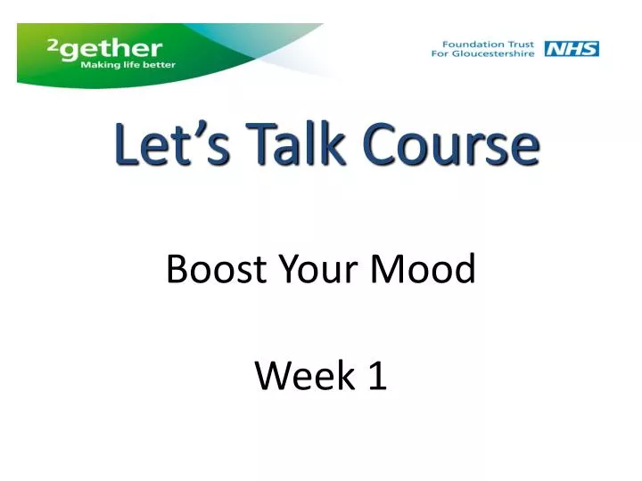 boost your mood week 1