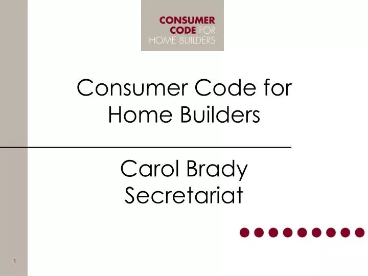 consumer code for home builders carol brady secretariat
