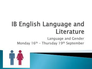IB English Language and Literature