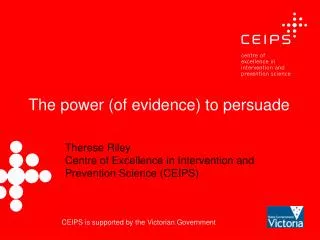 The power (of evidence) to persuade