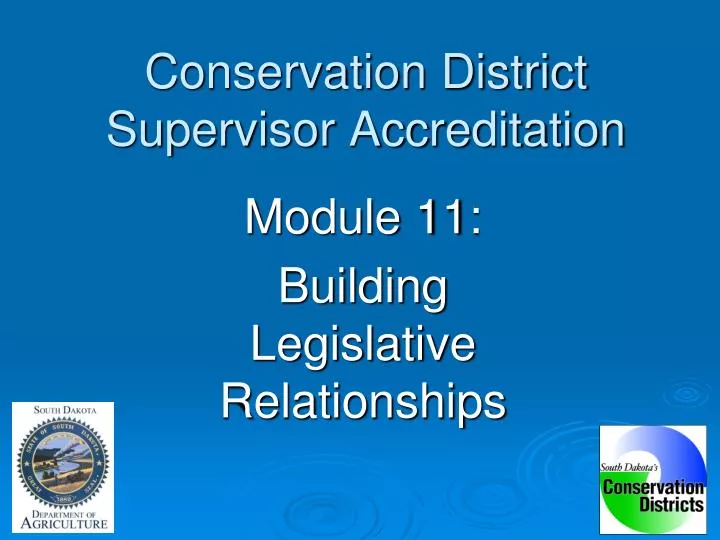 conservation district supervisor accreditation