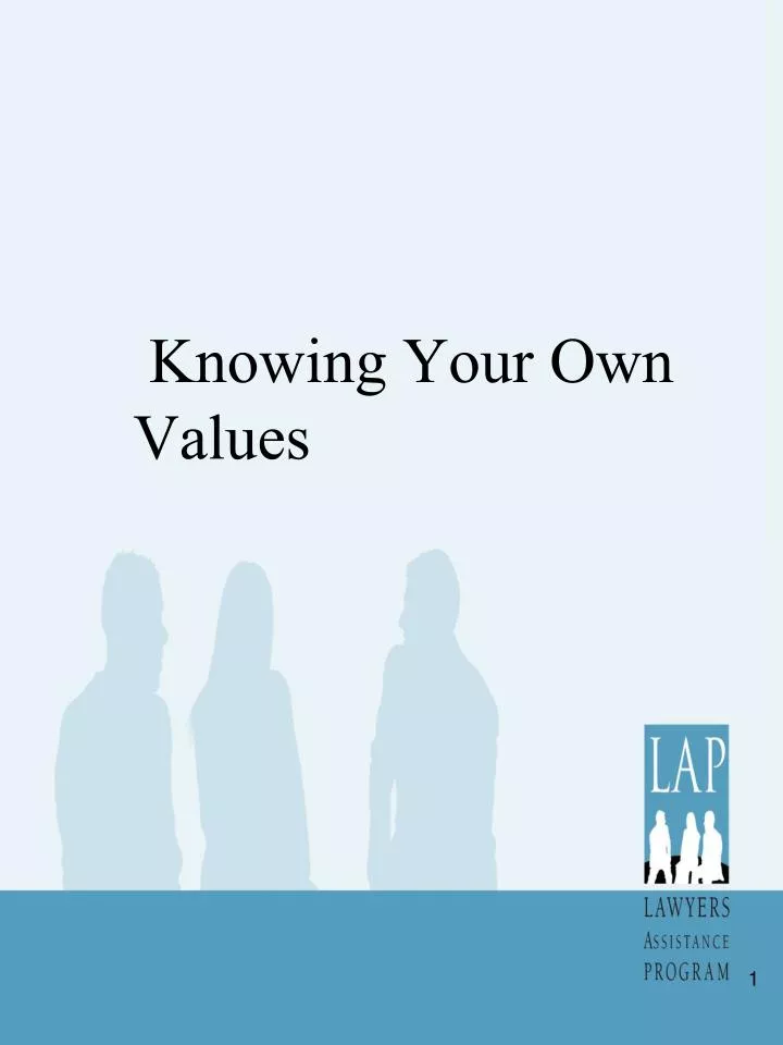 knowing your own values