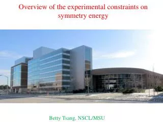 Overview of the experimental constraints on symmetry energy