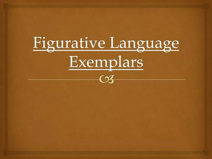 figurative language exemplars