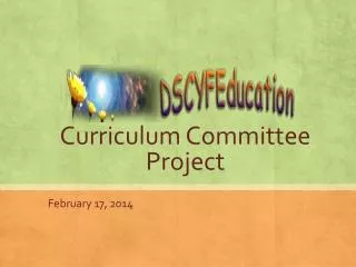 Curriculum Committee Project