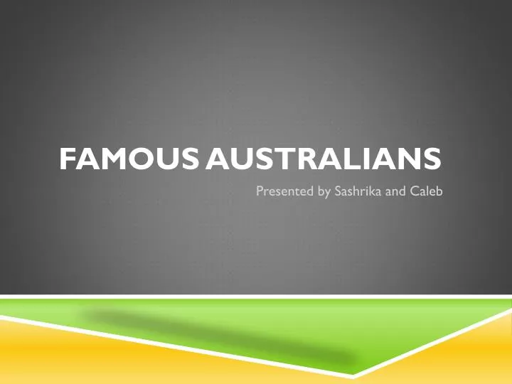 famous australians