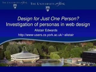 Design for Just One Person? Investigation of personas in web design