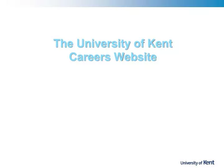 the university of kent careers website