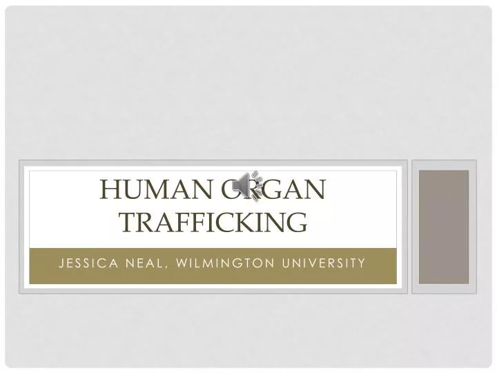 human organ trafficking
