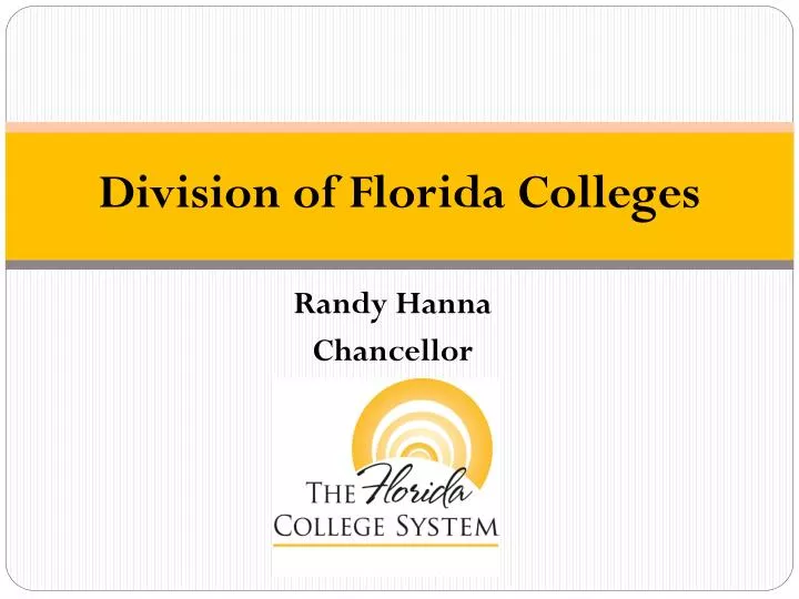 division of florida colleges
