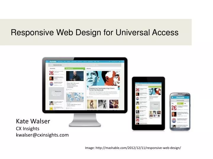 responsive web design for universal access