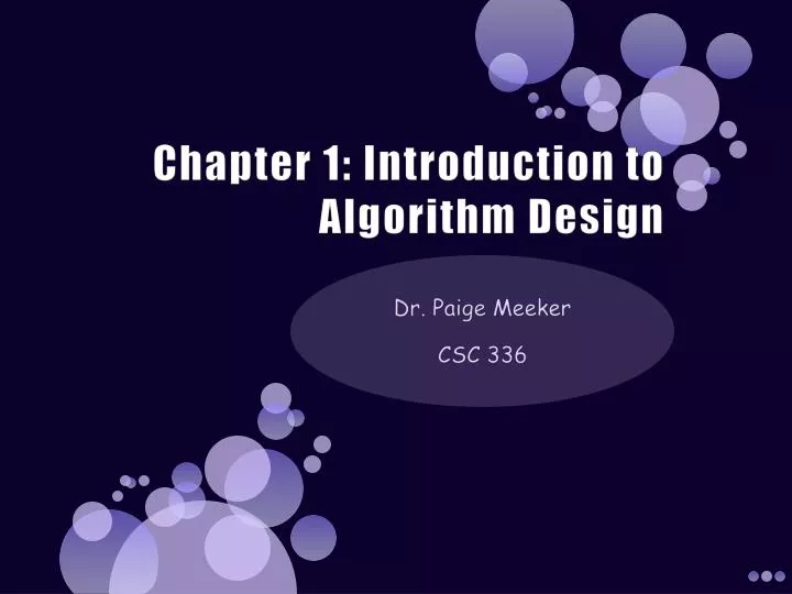chapter 1 introduction to algorithm design