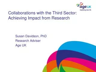 Collaborations with the Third Sector: Achieving Impact from Research