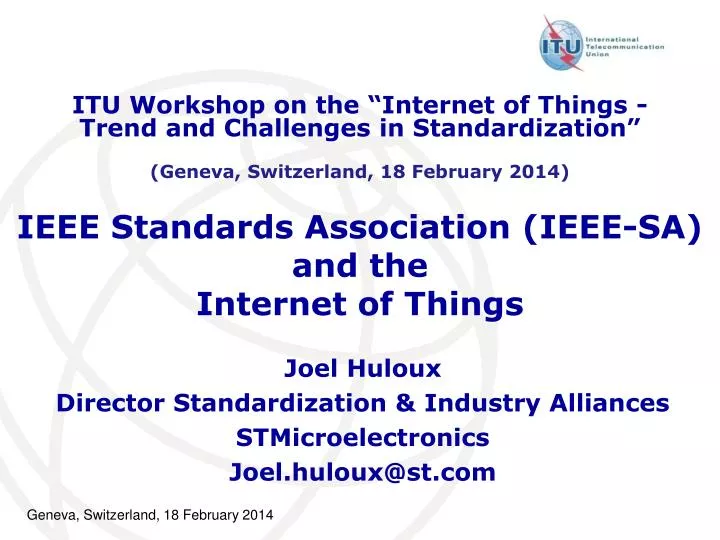 ieee standards association ieee sa and the internet of things