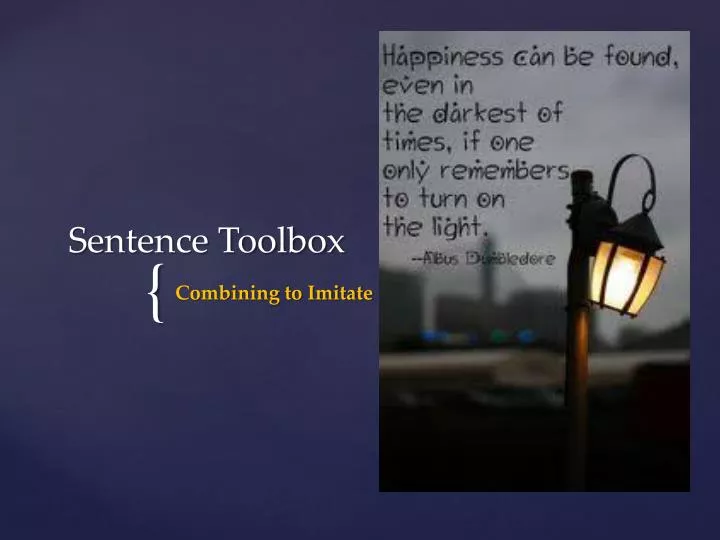 sentence toolbox