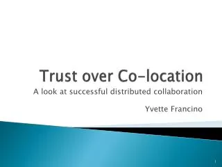 Trust over Co-location