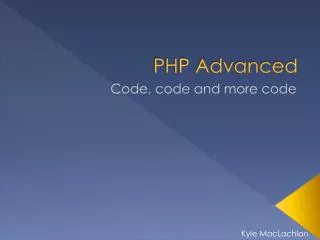 PHP Advanced