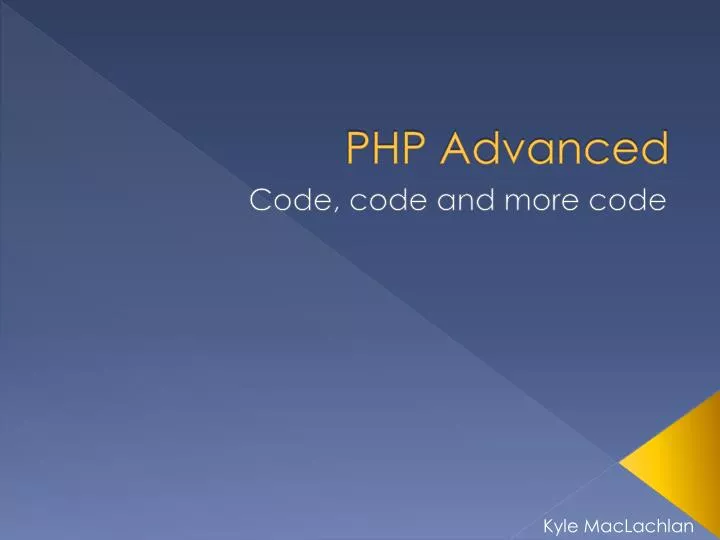 php advanced