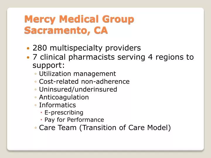 mercy medical group sacramento ca