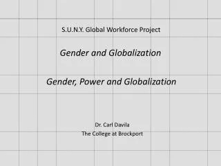 Gender and Globalization
