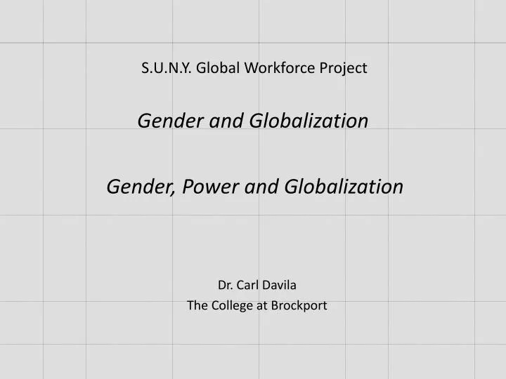 gender and globalization