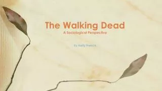 The Walking Dead A Sociological Perspective