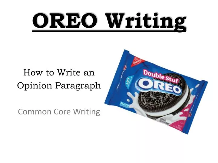 oreo writing