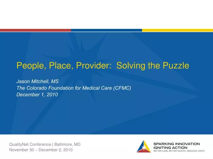 people place provider solving the puzzle