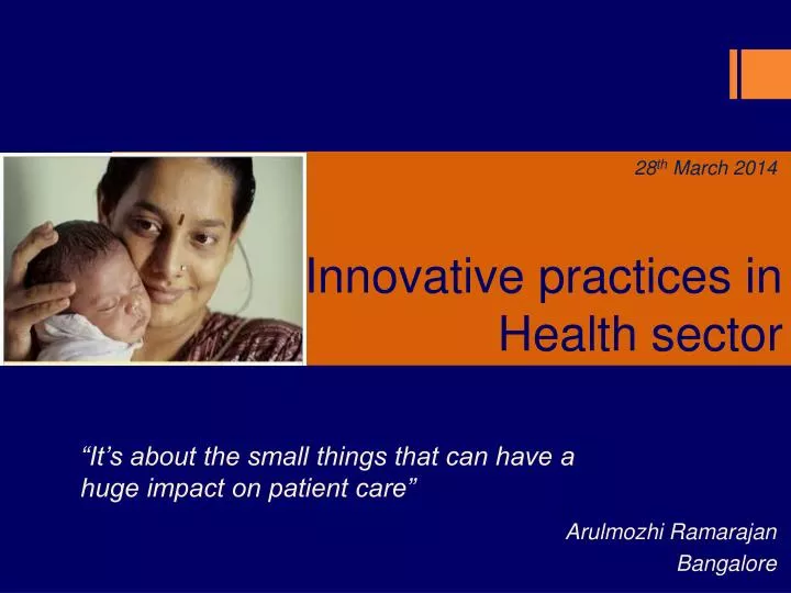 innovative practices in health sector