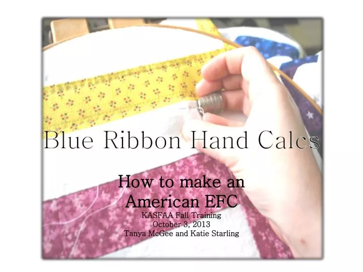 blue ribbon hand calcs