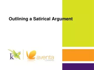 Outlining a Satirical Argument