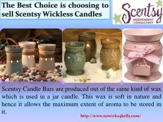 The Best Choice is choosing to sell Scentsy Wickless Candles