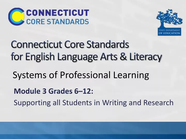 connecticut core standards for english language arts literacy