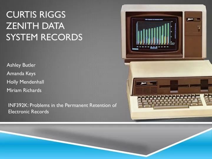curtis riggs zenith data system records
