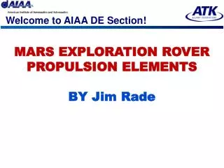 Welcome to AIAA DE Section!