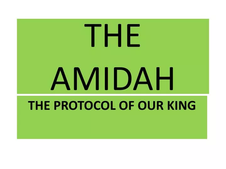 the amidah