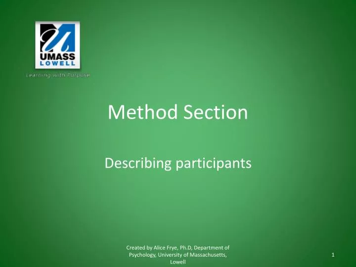 method section