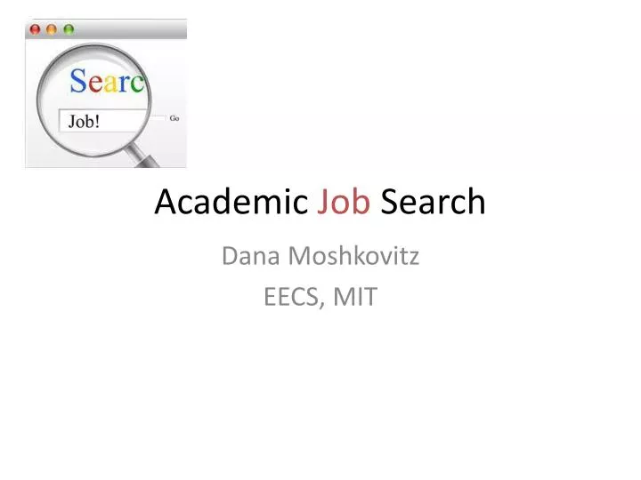 academic job search