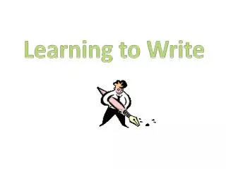 Learning to Write