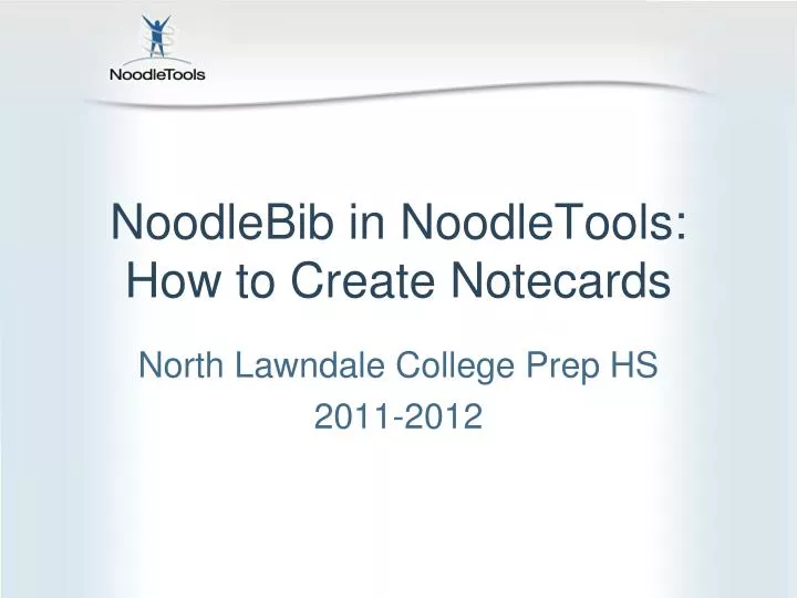 noodlebib in noodletools how to create notecards