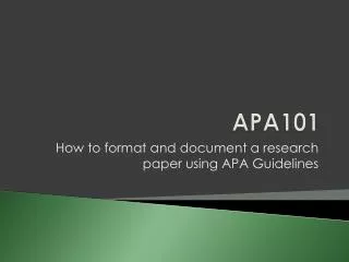 APA101