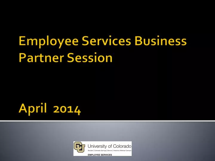 employee services business partner session april 2014