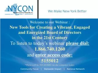 New Tools for Creating a Vibrant, Engaged and Energized Board of Directors in the 21st Century