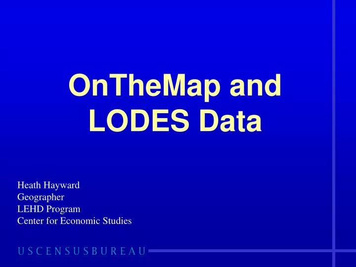 onthemap and lodes data